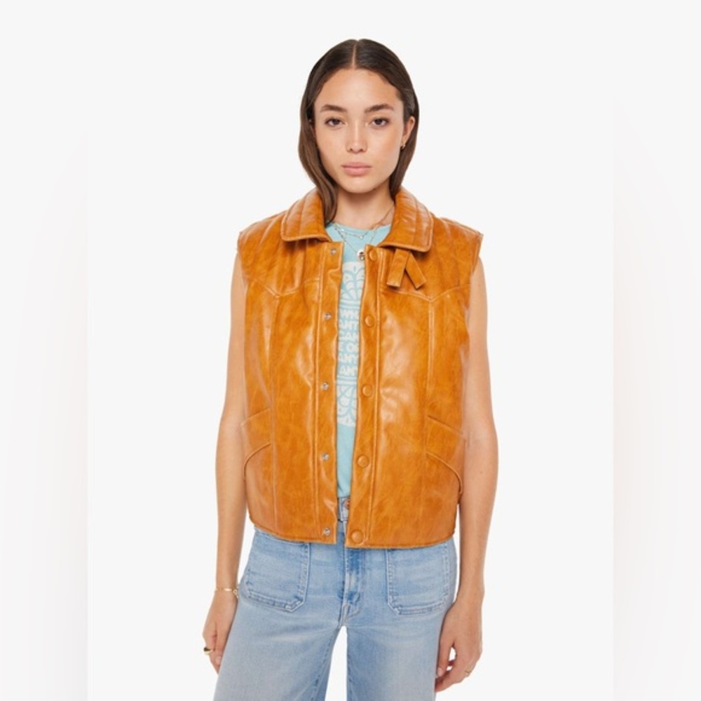 MOTHER The Huff And Puff Vest in Detour Ahead